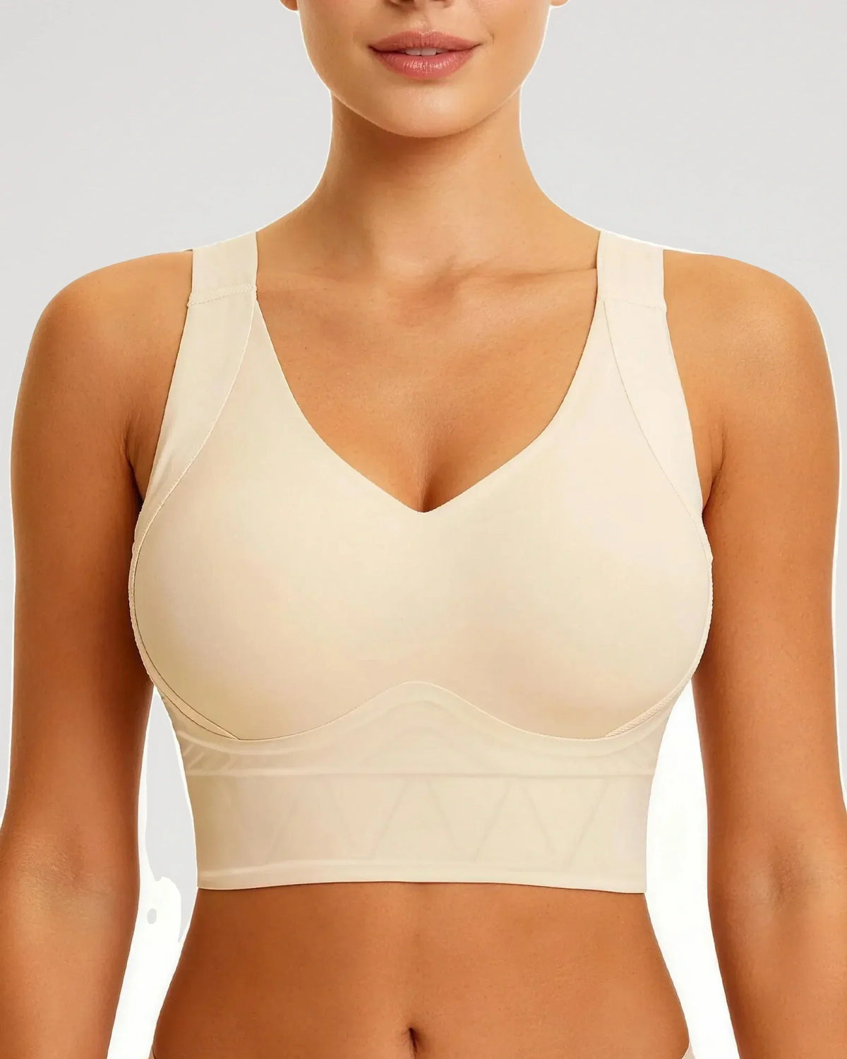 Sujetador Talla Grande de Cobertura Completa Push-Up Sin Aros