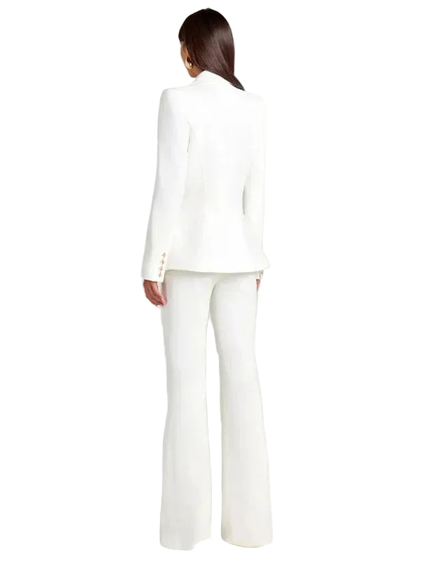Sofía | Blazer blanco de un solo botón