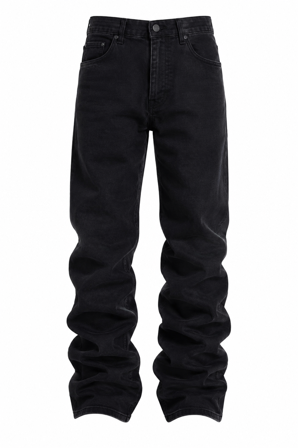 Vaqueros Hombre Baggy Rectos Negros