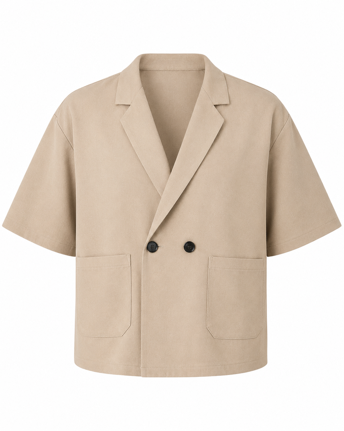 Camisa Blazer Hombre Manga Corta