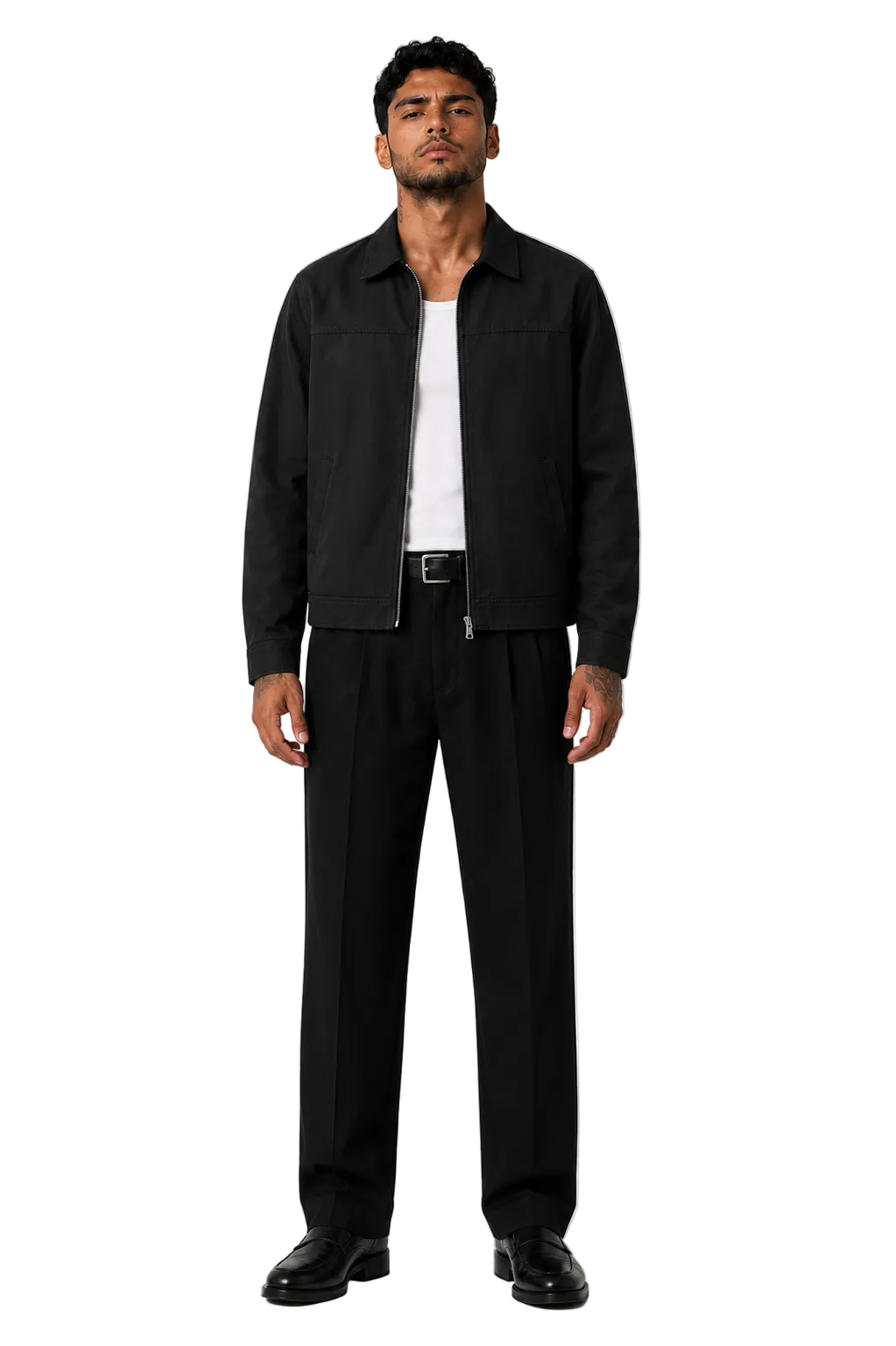 Chaqueta de cuello elegante