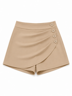 Pantalones cortos ajustados asimétricos