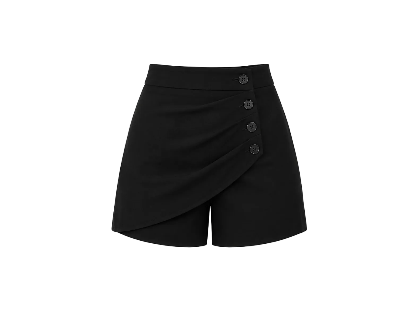 Pantalones cortos ajustados asimétricos