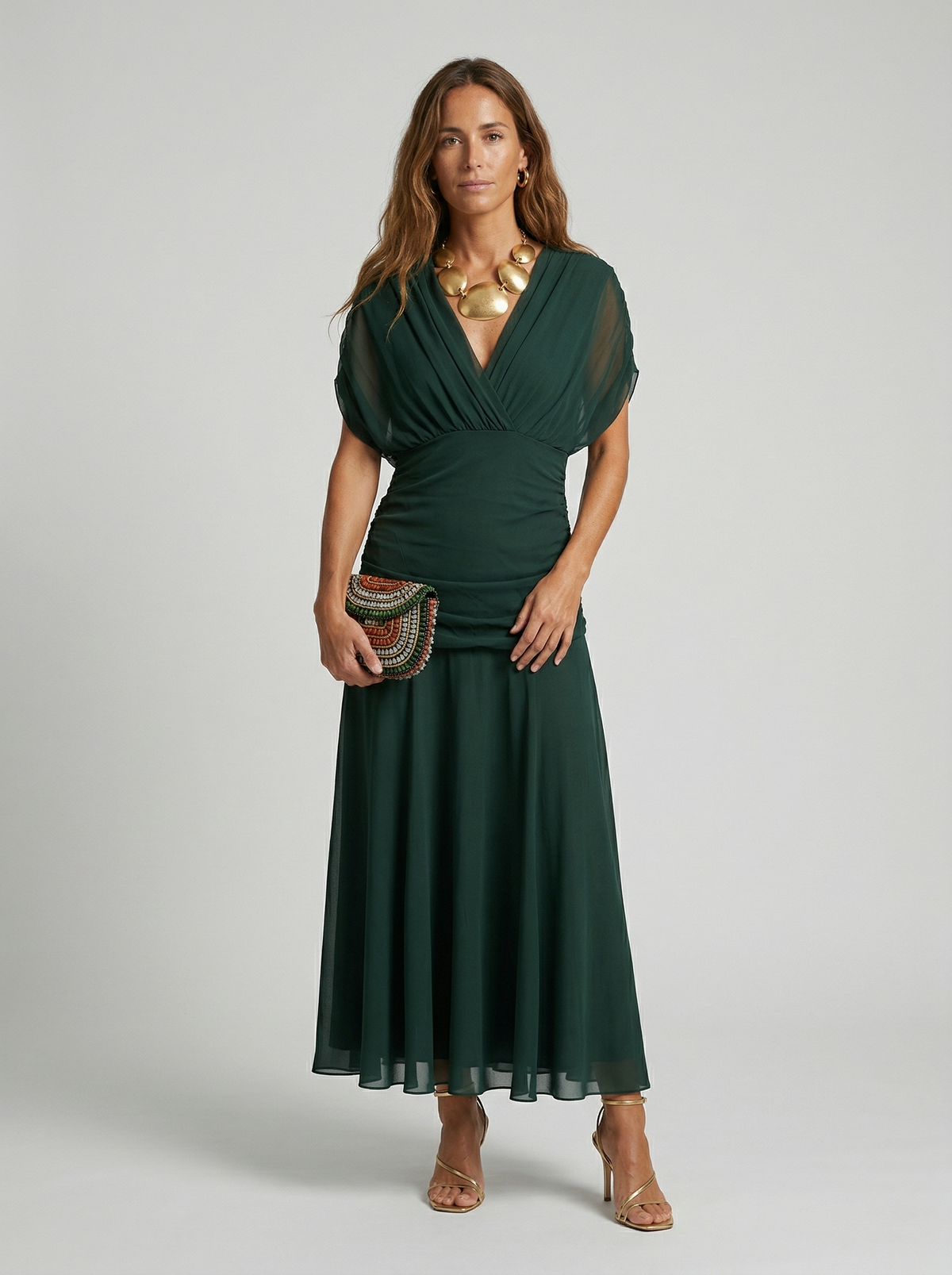 Nora | Vestido largo con escote en v - EDICIÓN LIMITADA