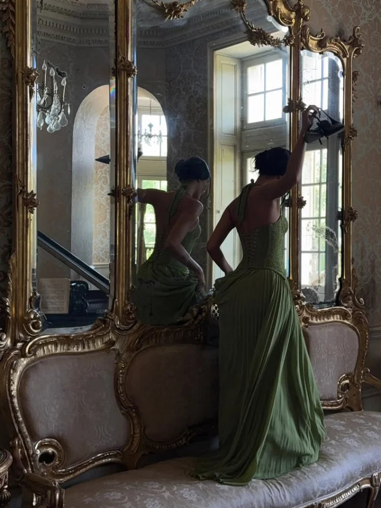 Shailine | Vestido Verde Esmeralda