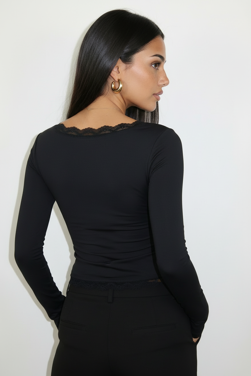 Flora | Top encaje y elegante