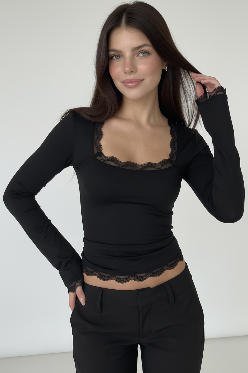 Flora | Top encaje y elegante