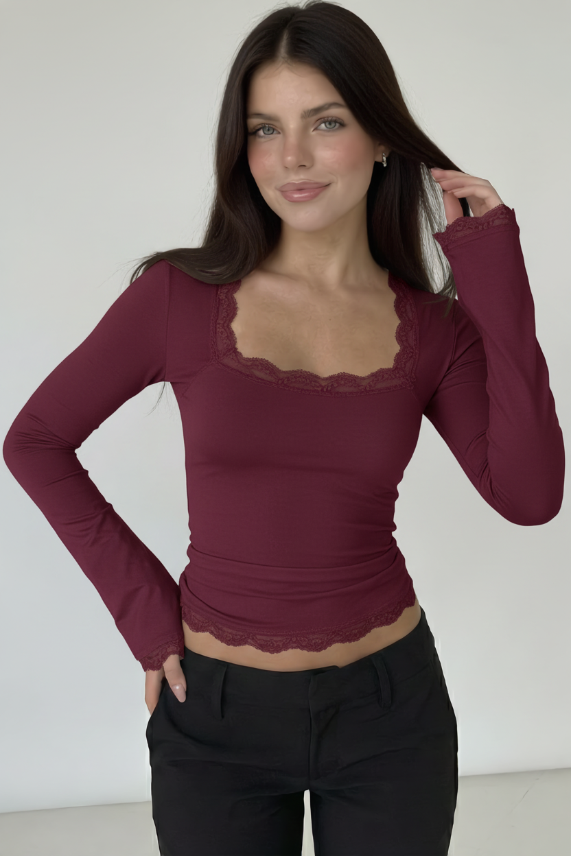 Flora | Top encaje y elegante