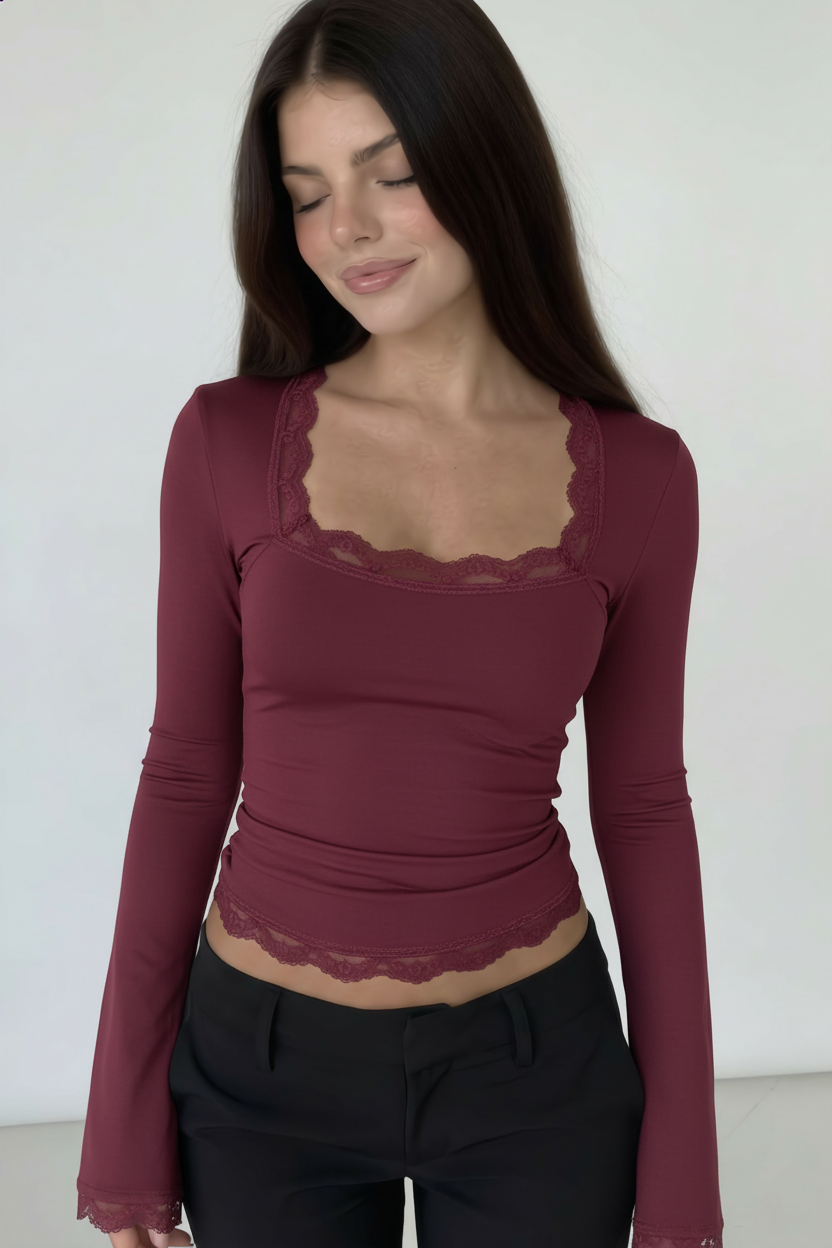 Flora | Top encaje y elegante