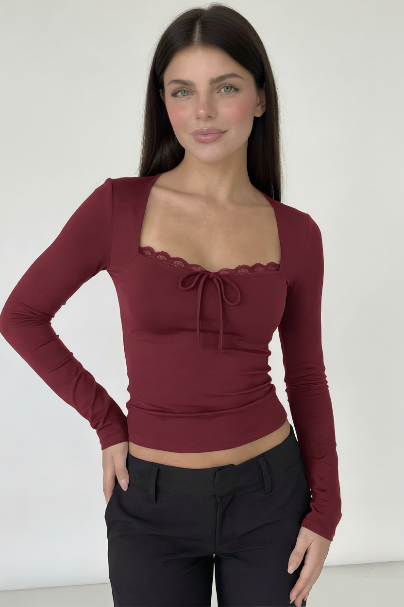 Ivy | Top manga larga y elegante