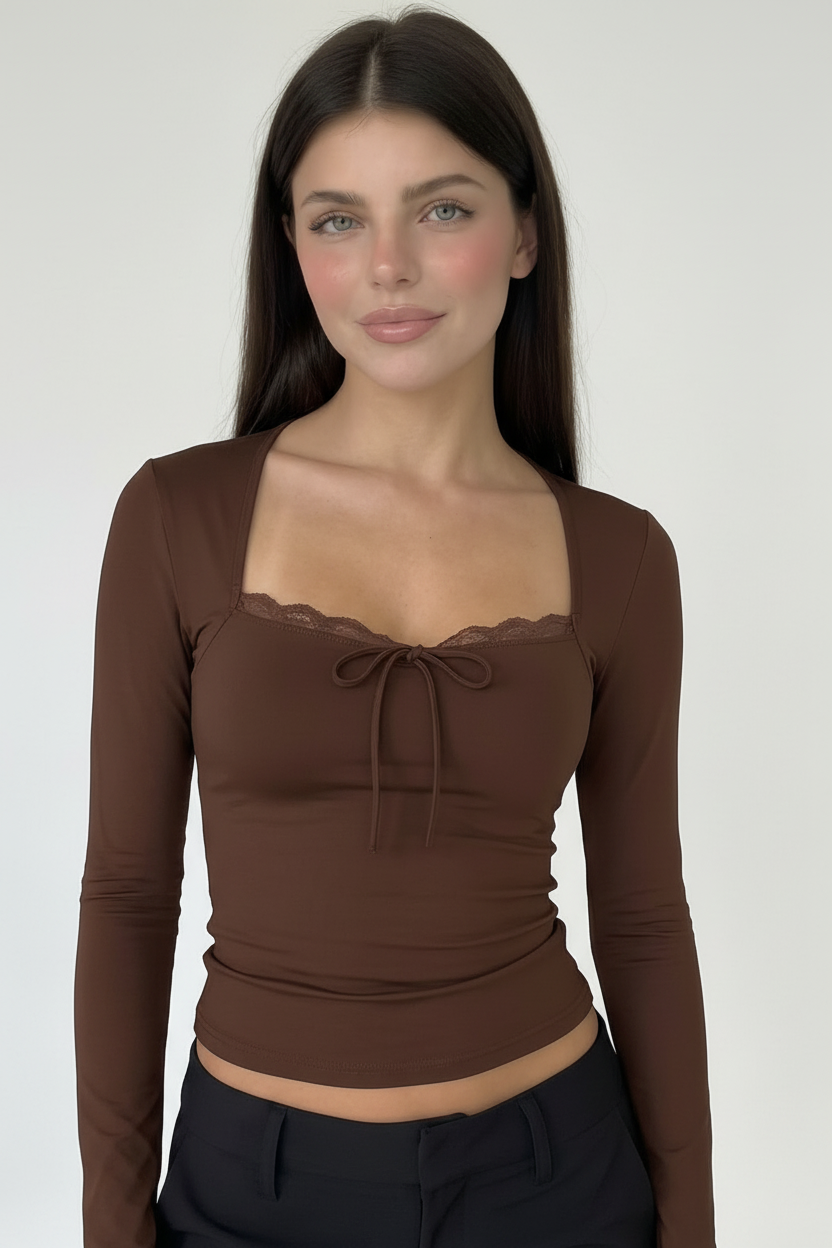 Ivy | Top manga larga y elegante